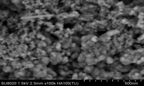 高活性無定形納米硼粉的SEM照片
